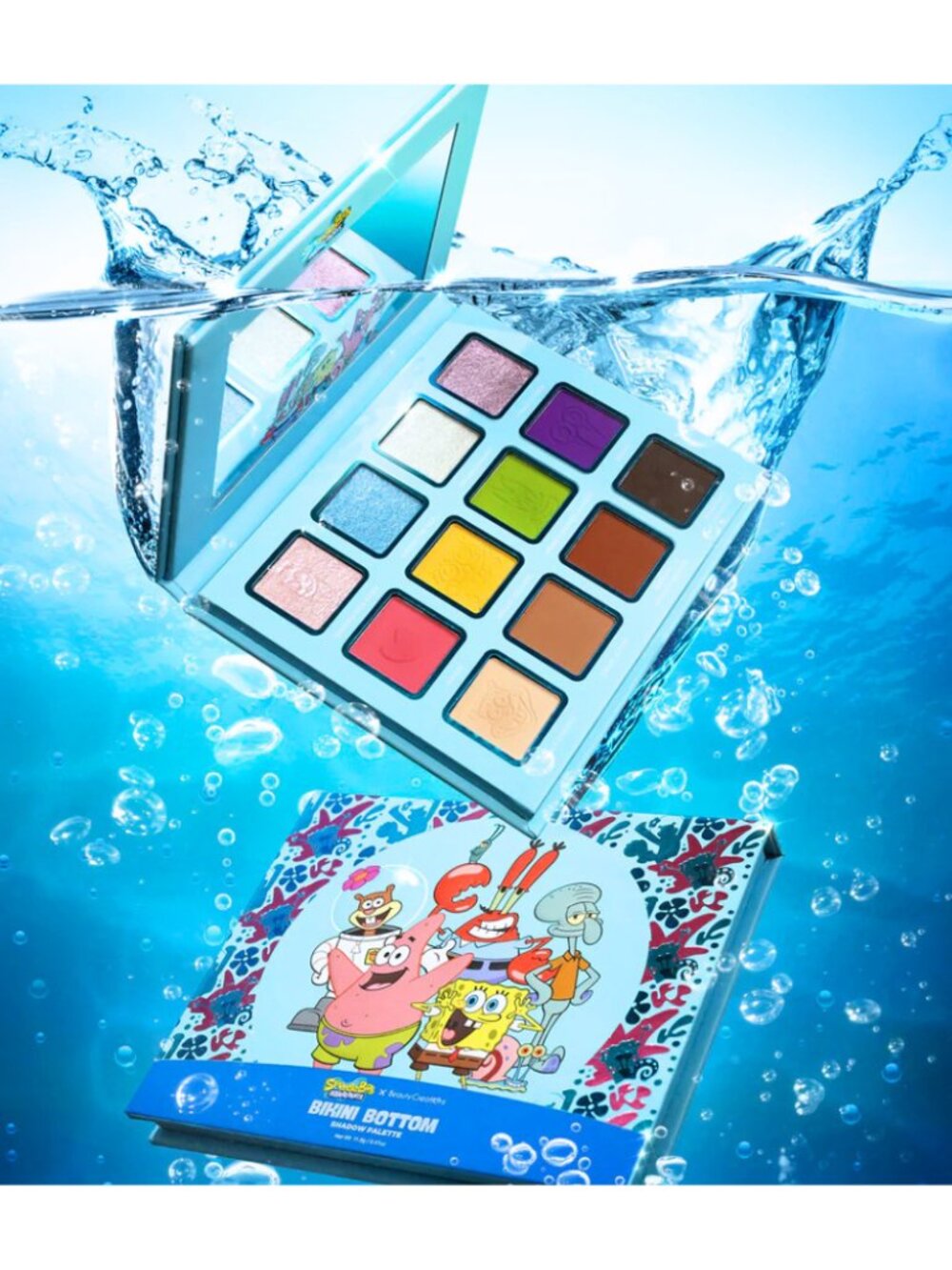 NIB Beauty Creations x SpongeBob "Bikini Bottom" Eyeshadow Palette - 12 Shades - Picture 6 of 6